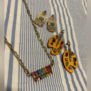 Artsy Necklace & Earrings